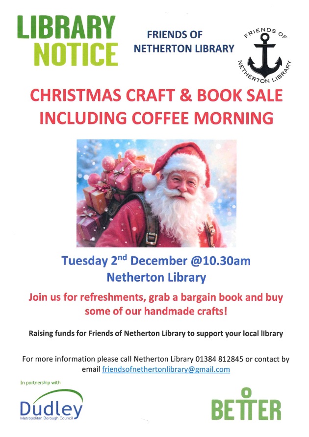 Friends of Netherton Library - Christmas Craft and Book Sale